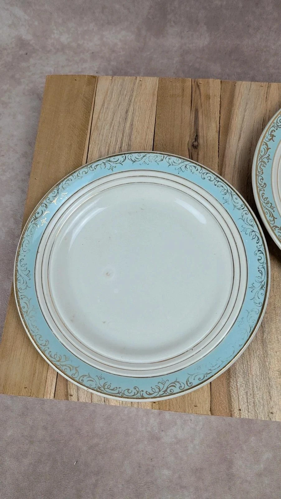 Lot de 2 assiettes à dessert vintage Cerranor – modèle Sully – photo 2